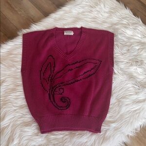 Vintage Personal brand knit pink sweater vest​​​​​​​​​​​​​​​